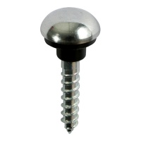 Mirror Screws - Zinc - Chrome Dome 8 x 1 1/4